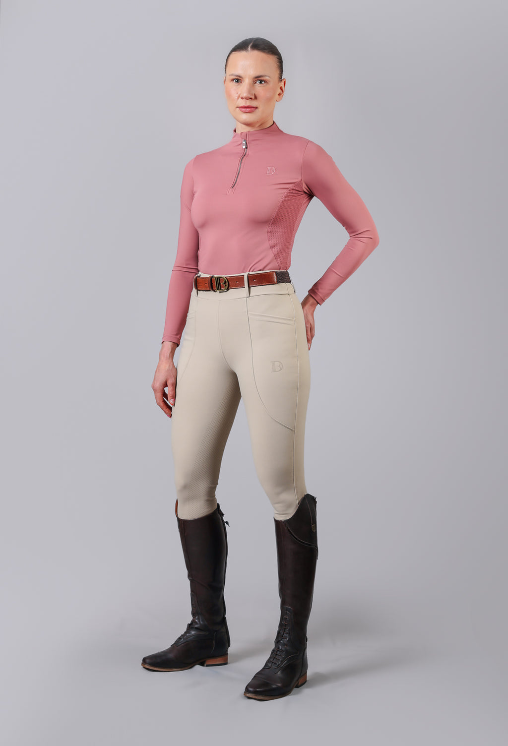 The Contour Beige Breech Legging