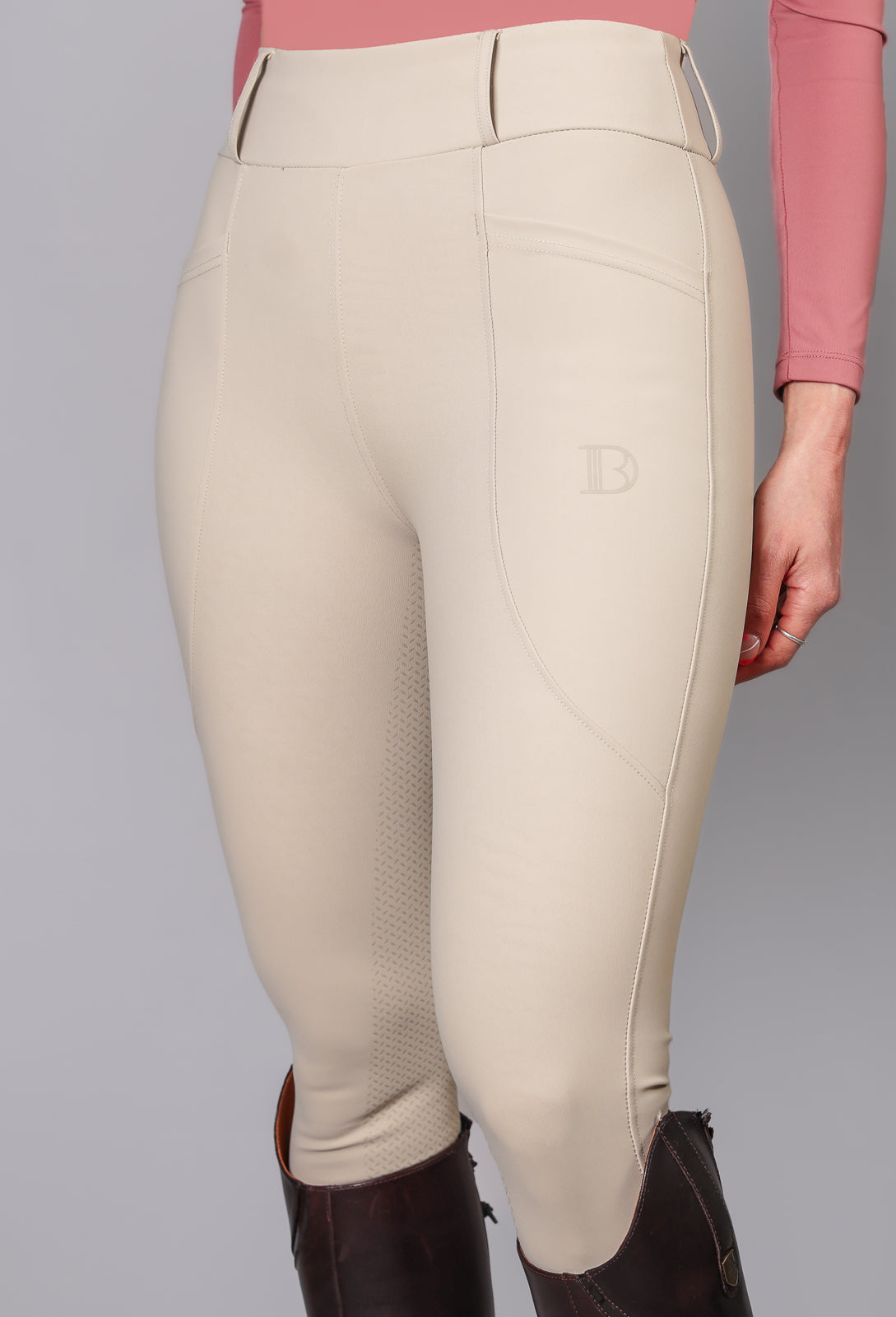 The Contour Beige Breech Legging